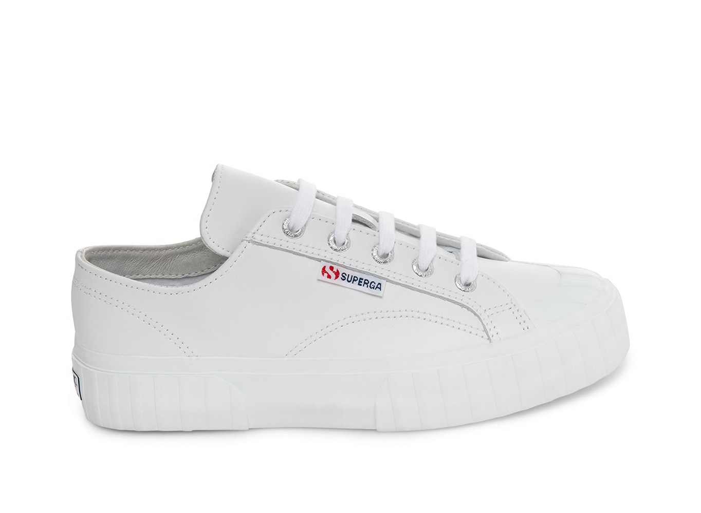 Tenis Feminino Branco - Superga 2630 Cownappau Couro - TNXKH-2397